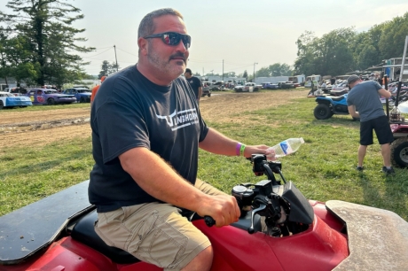 Chad Stapleton at Brownstown Speedway. (Bryan Ault photo)