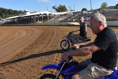 Checking out the Brownstown oval. (DirtonDirt)