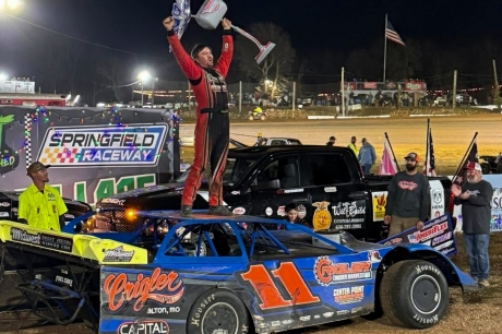 Sawyer Crigler in victory lane. (Kyle Medlin)