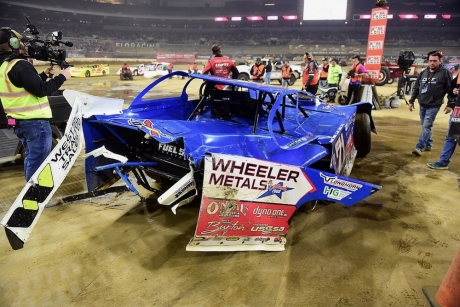 Hudson O'Neal's car was left in a heap. (photosbyboyd.smugmug.com)