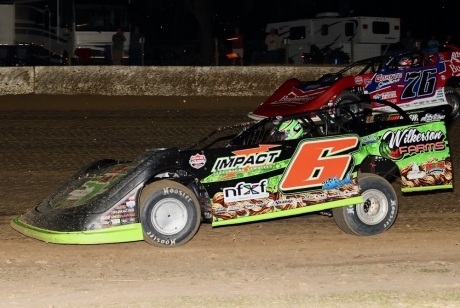Clay Harris contended in Lucas Oil's opener at All-Tech Raceway. (mikerueferphotos.photoreflect.com)