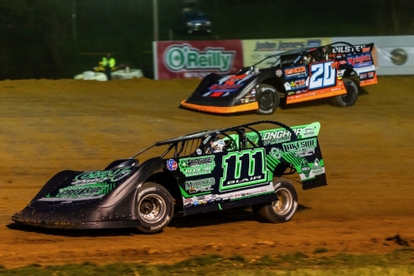 Max Blair (111) battles for second. (heathlawsonphotos.com)