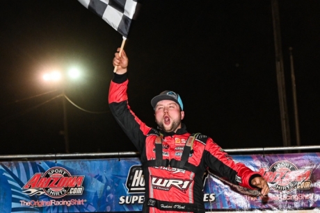 Hudson O'Neal celebrates at North Georgia. (Kevin Ritchie)