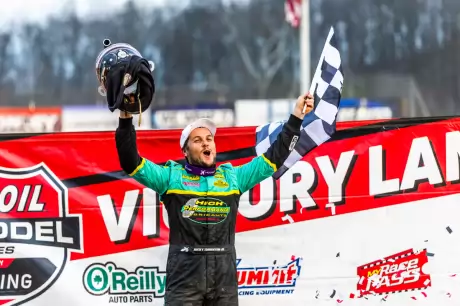 Ricky Thornton Jr. celebrates at Atomic. (Heath Lawson)