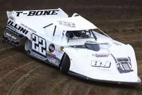 Timmy Dick wheeling around Farmer City. (Josh James)