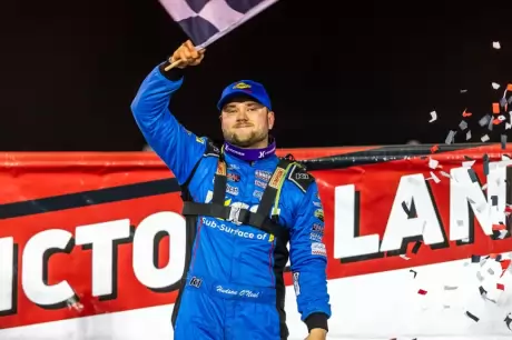 Hudson O'Neal celebrates at Circle City. (heathlawsonphotos.com)