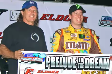 Kyle Busch won the Prelude to the Dream in 2012. (Jeremey Rhoades)