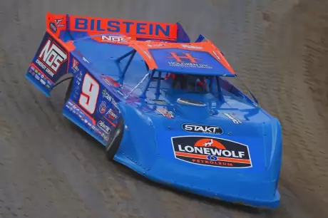 Nick Hoffman cruising at Eldora. (joshjamesartwork.com)