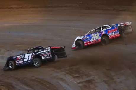 Tyler Erb (51) just before heat contact with Ethan Dotson (74x). (joshjamesartwork.com)