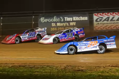 Dennis Erb Jr. (28) mixes it up at WVMS. (Zach Yost)