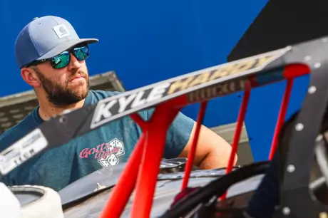 Kyle Hardy at West Virginia Motor Speedway. (Zach Yost)