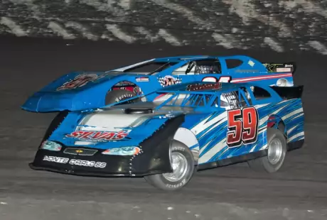 John Silva (59) battles with Jeff Decker at Petaluma. (raceimages.net)